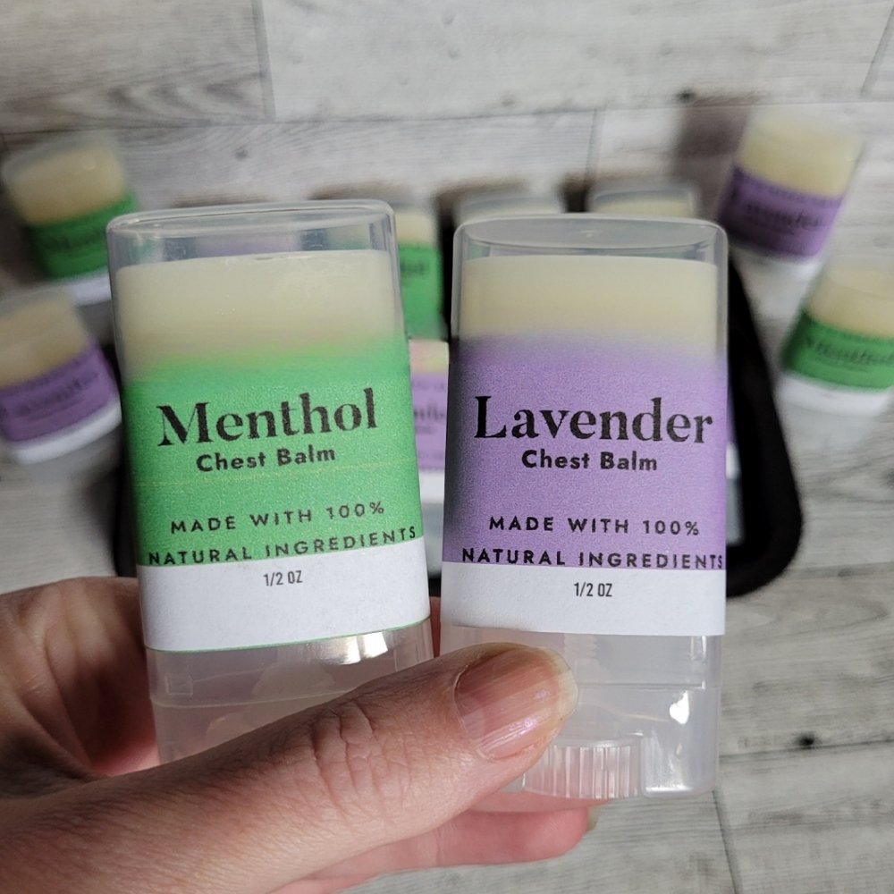 Handmade Natural  Menthol Chest Balms